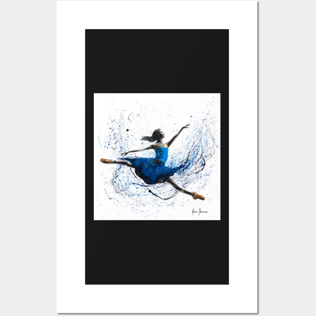 Blue Season Ballerina Wall Art by AshvinHarrison